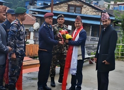 प्रमुख जिल्ला अधिकारी श्री कमानसिं थापामगरको स्वागत कार्यक्रम