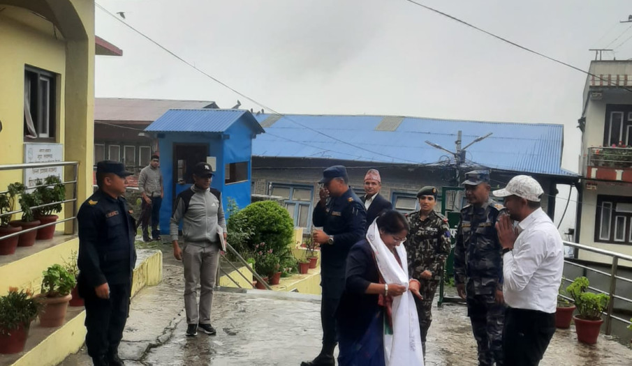 प्रमुख जिल्ला अधिकारी श्री लिला कुमारी के.सी.पाण्डेको स्वागत कार्यक्रम